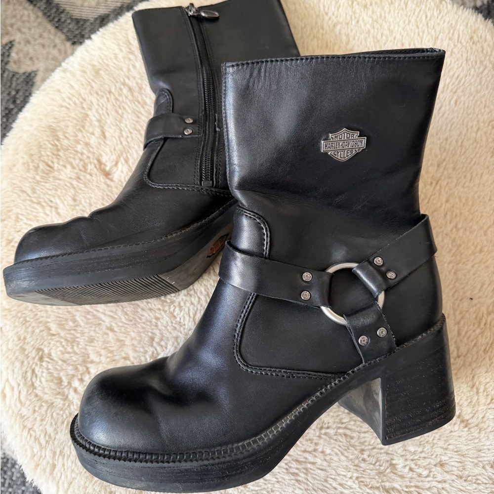 Harley-Davidson Women's Black Moto Boots